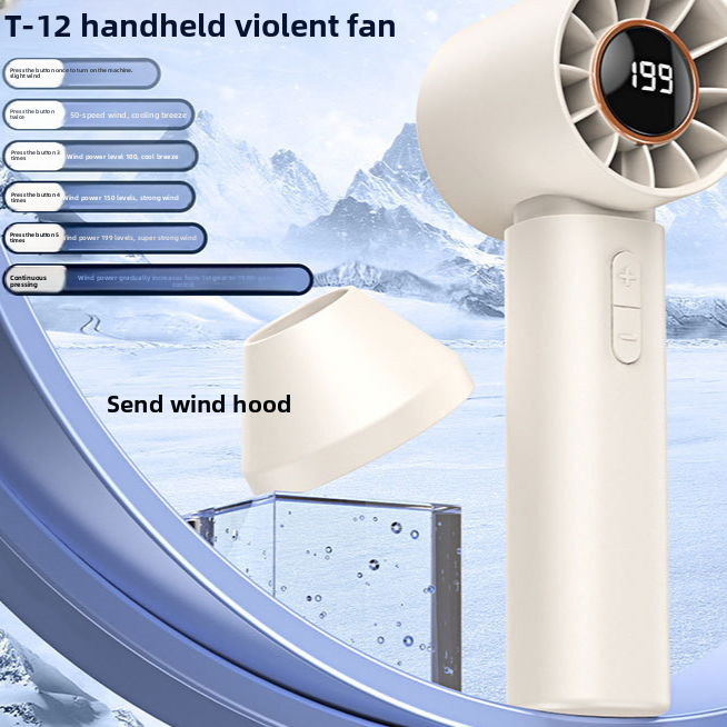 Ventilador recargable USB de mano Bladeless