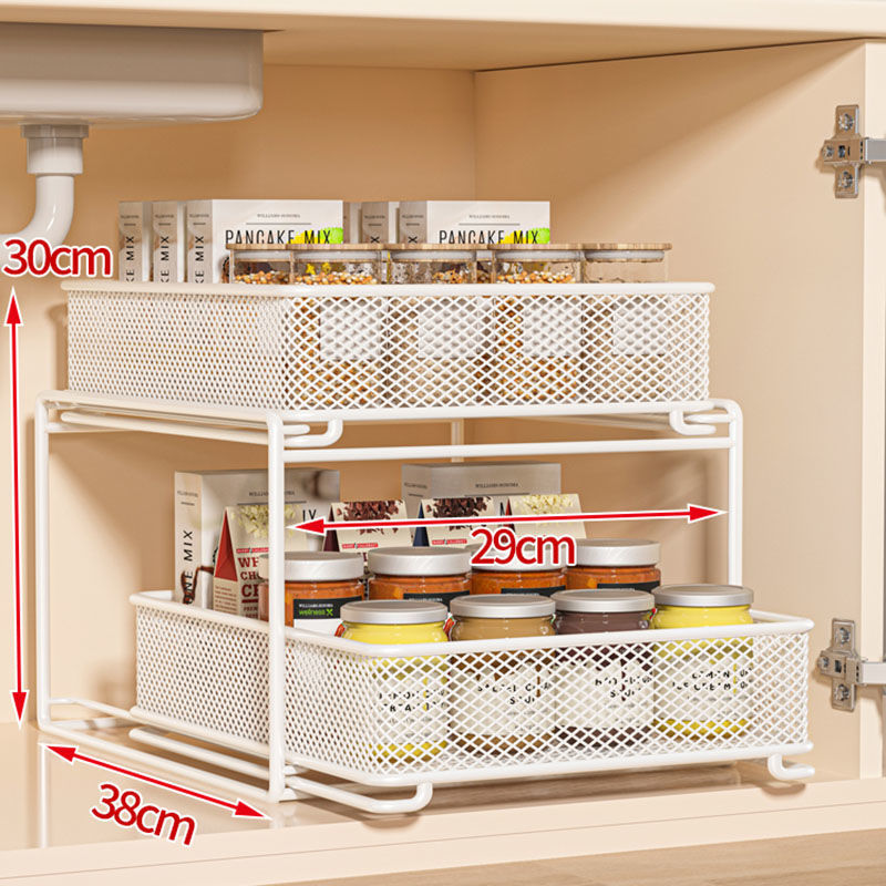 Estante de almacenamiento de cocina de varios niveles, organizador de fregadero multifuncional para el hogar