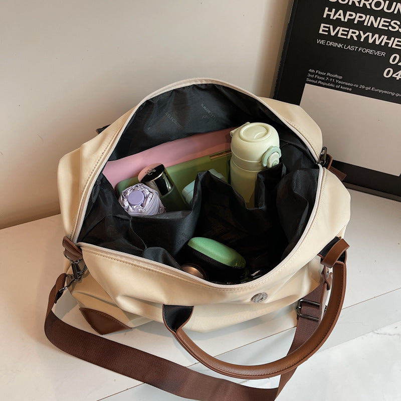 Nylon Crossbody Travel Bag with Multiple Pockets