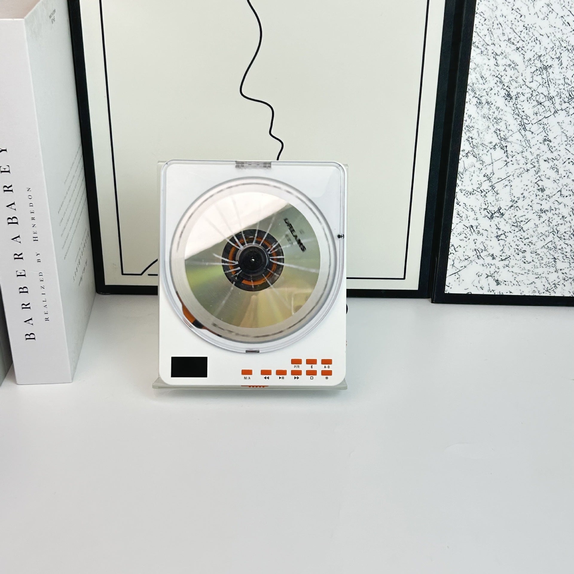 Reproductor de CD portátil con soporte para Bluetooth y tarjeta TF