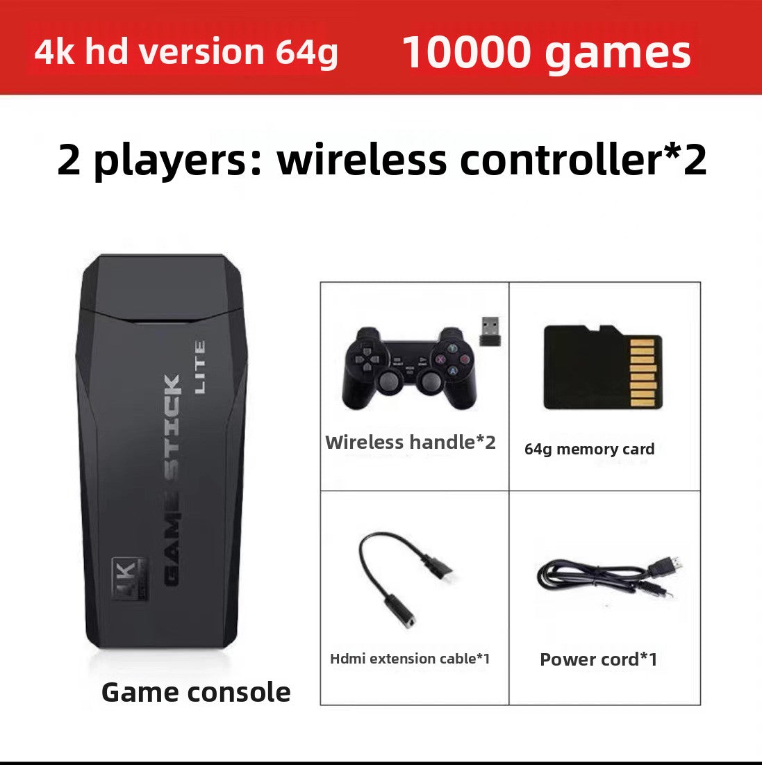 Wireless TV Game Console with 20,000 Classic Games