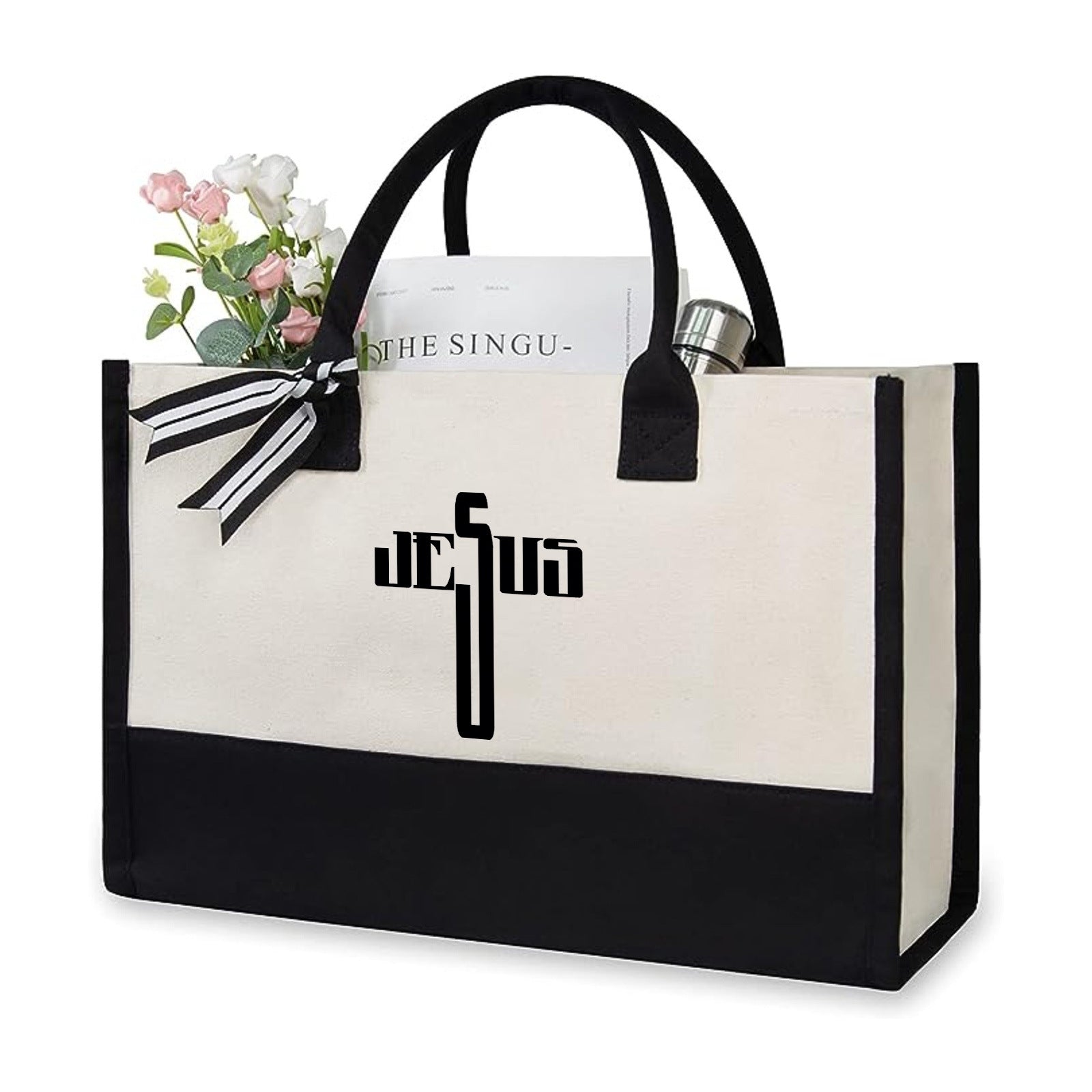Bolsa de lona estampada