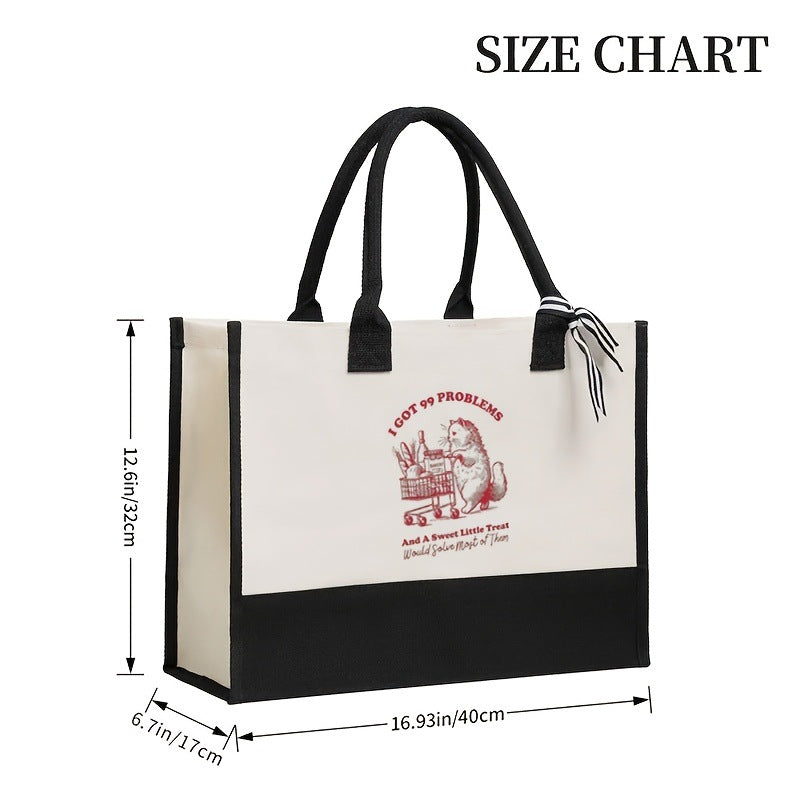 Bolsa de lona estampada