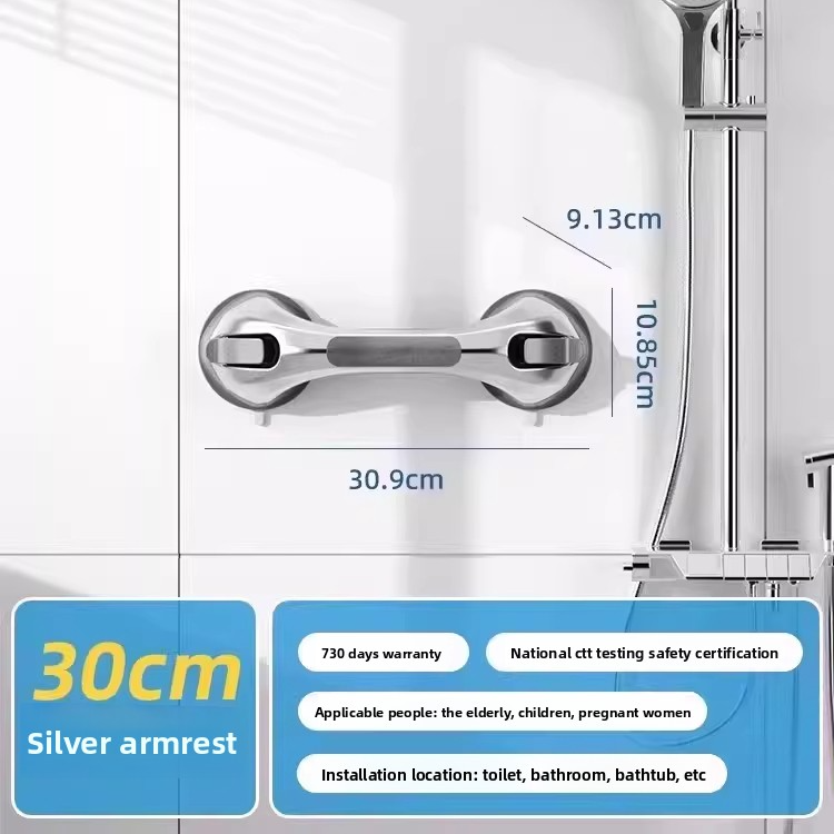 Bathroom Suction Grab Bar for Safety Support