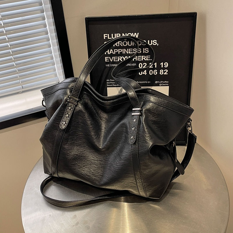 Vintage Large Capacity Women Crossbody Bag