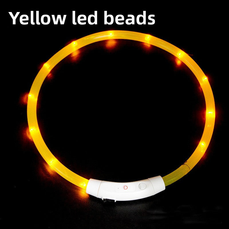 Collar de seguridad para mascotas LED recargable por USB