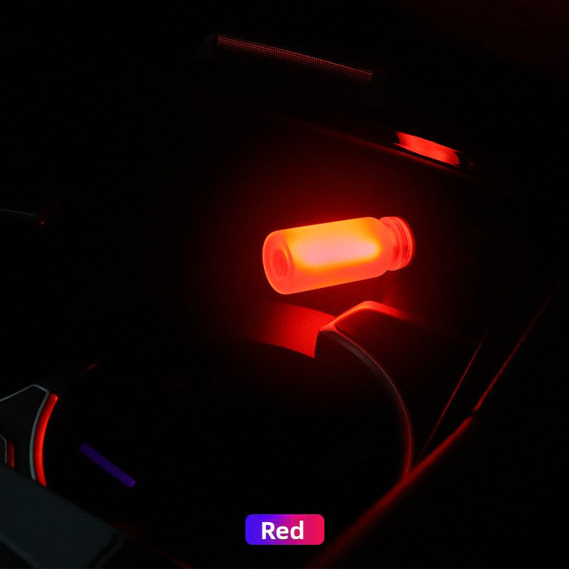 Luz ambiental de vidrio LED con control táctil USB