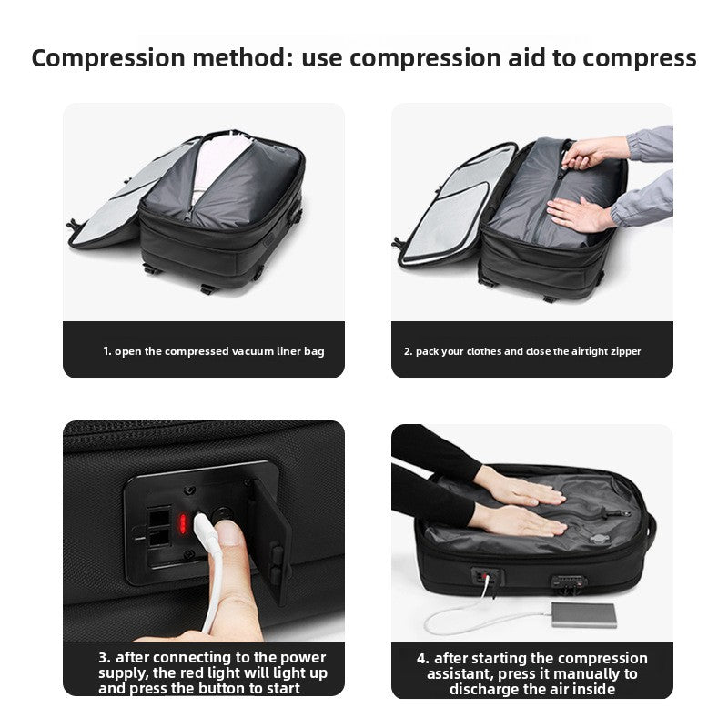 Mens Vacuum Compression Travel Backpack