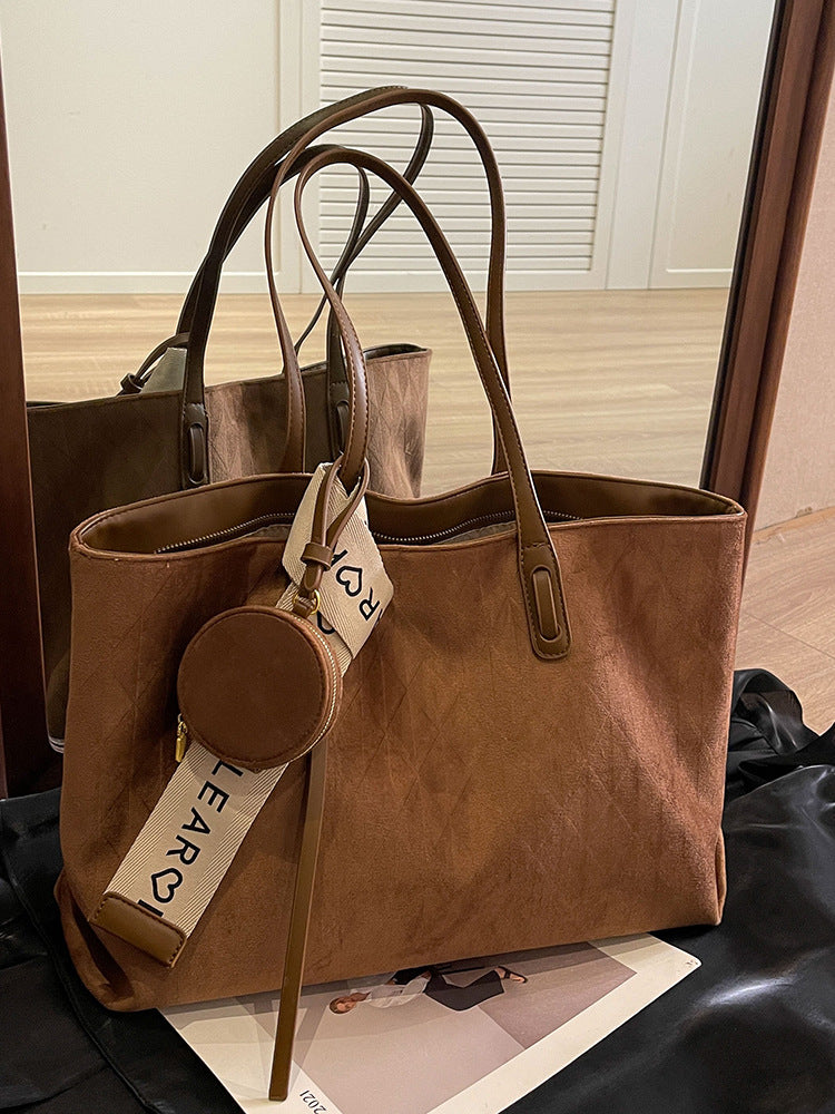 Retro Flannel Tote Bag for Women