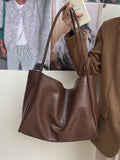 Retro Large Capacity Soft PU Tote Bag