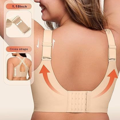 Plus-size wireless full-coverage comfortable seamless bra
